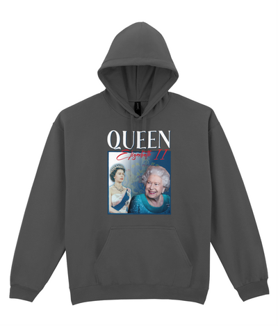 There is no Queen of England 90's Montage Hoodie