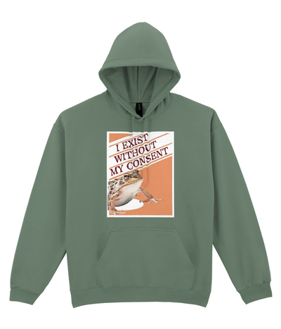 I Exist Without My Consent Graphic Hoodie