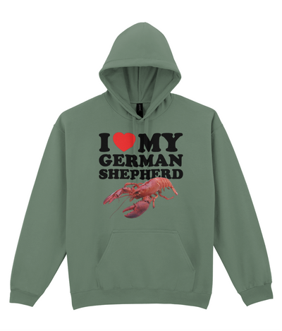 I Love My German Shepherd Graphic Hoodie