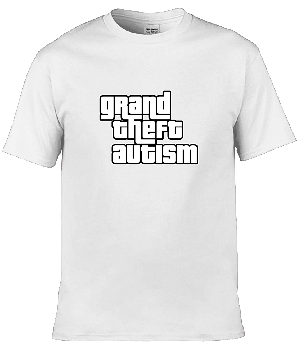 Grand Theft Autism Text Tee