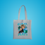 Divorced, Beheaded and Died 90's Montage Tote Bag (Blue)