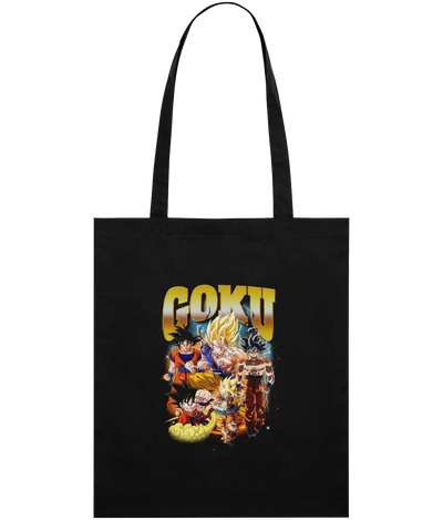 Goku Montage, Dragon Ball Z inspired Graphic Tote Bag