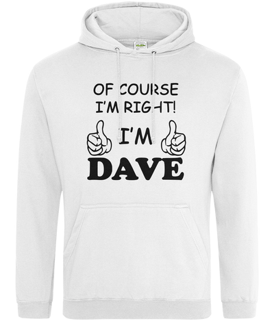 I'm Dave Text Hoodie