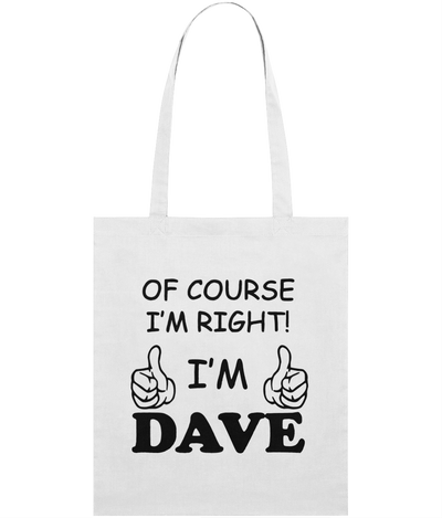 I'm Dave Graphic Tote Bag