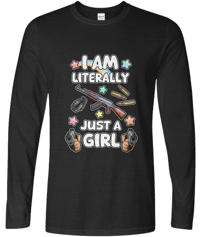 Literally Just A Girl Long Sleeve Graphic Tee