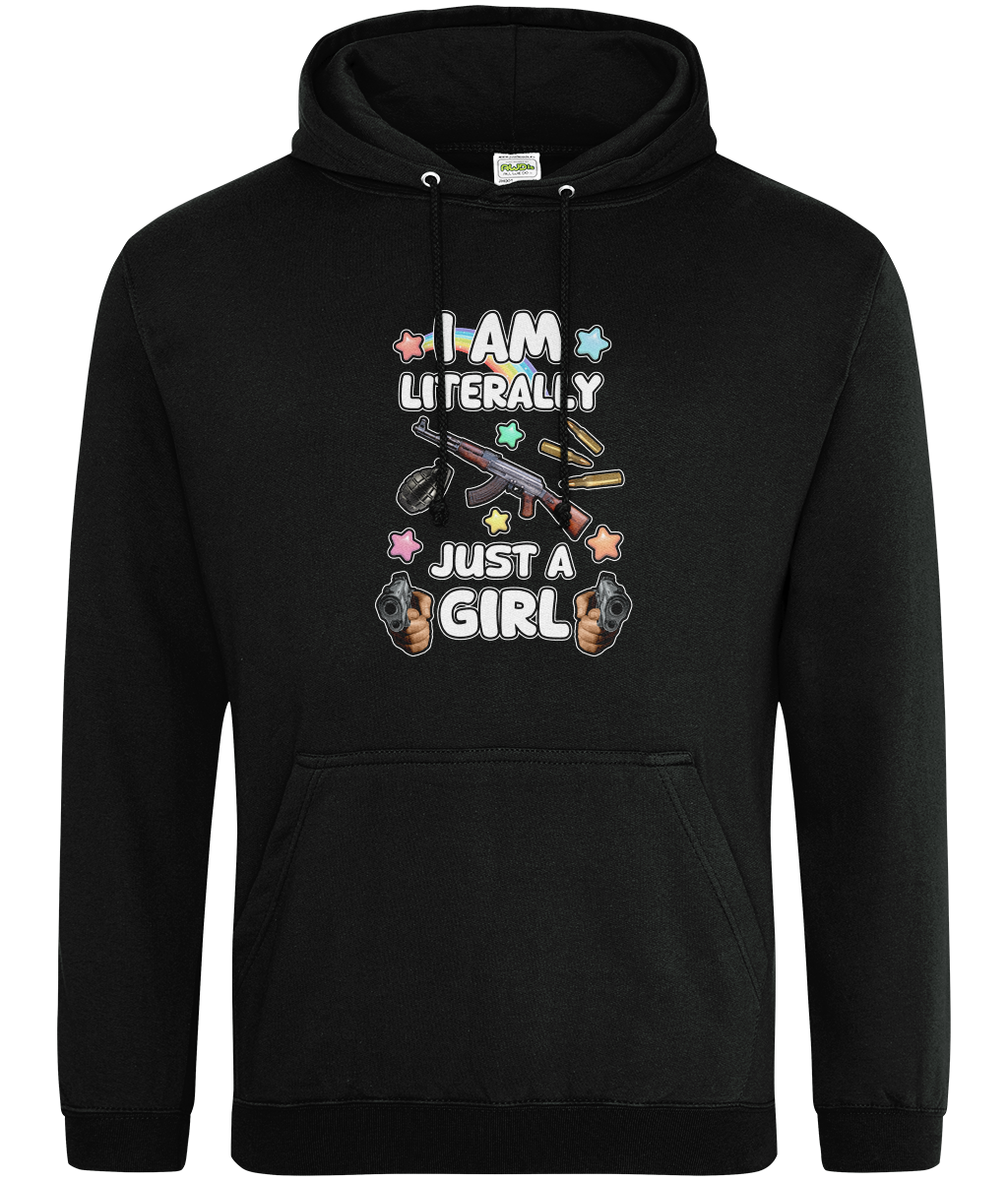 Literally Just A Girl Graphic Hoodie