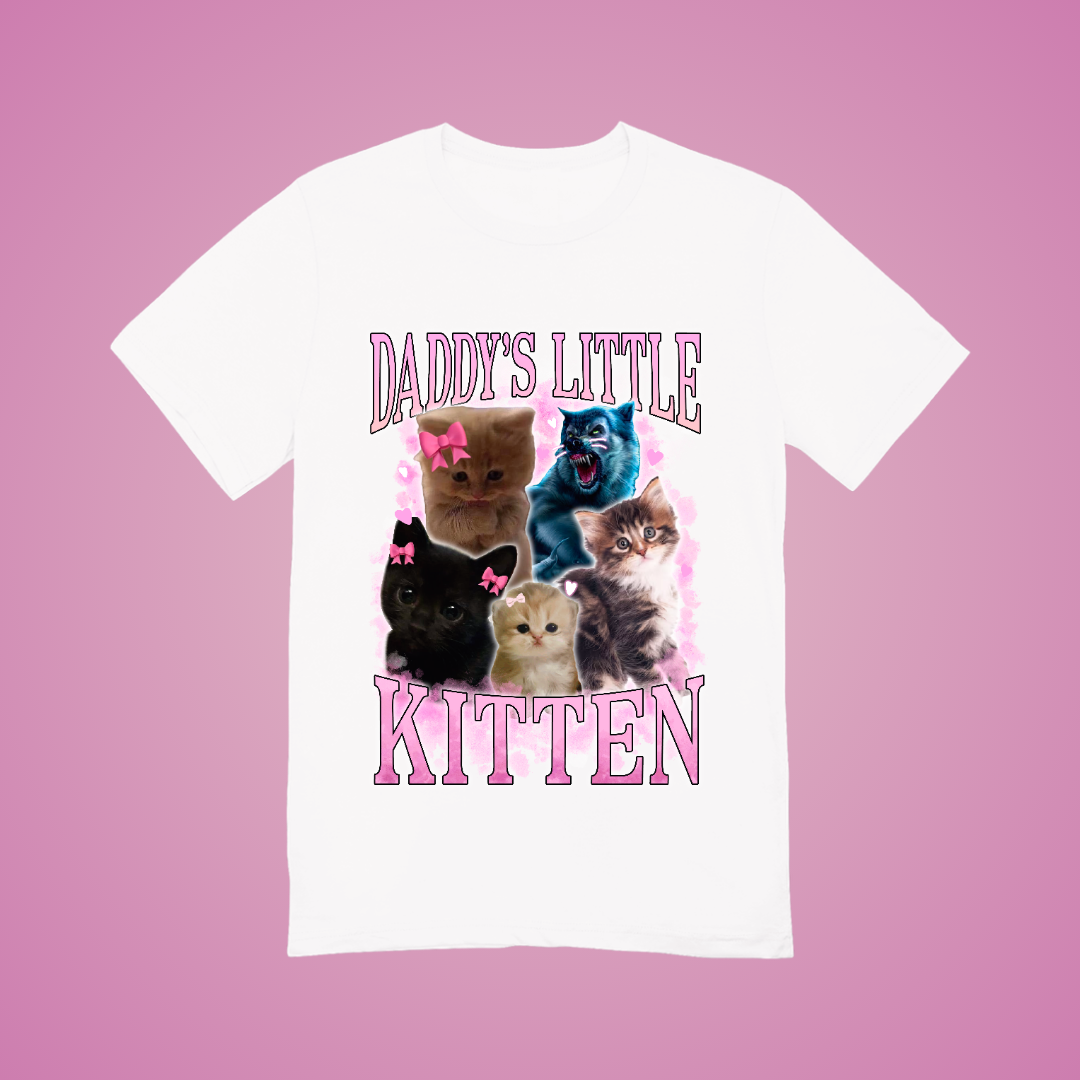Daddy's Little Kitten Graphic Tee