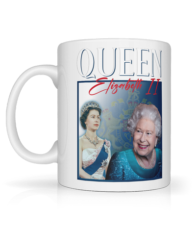 There is no Queen of England 90's Montage Mug