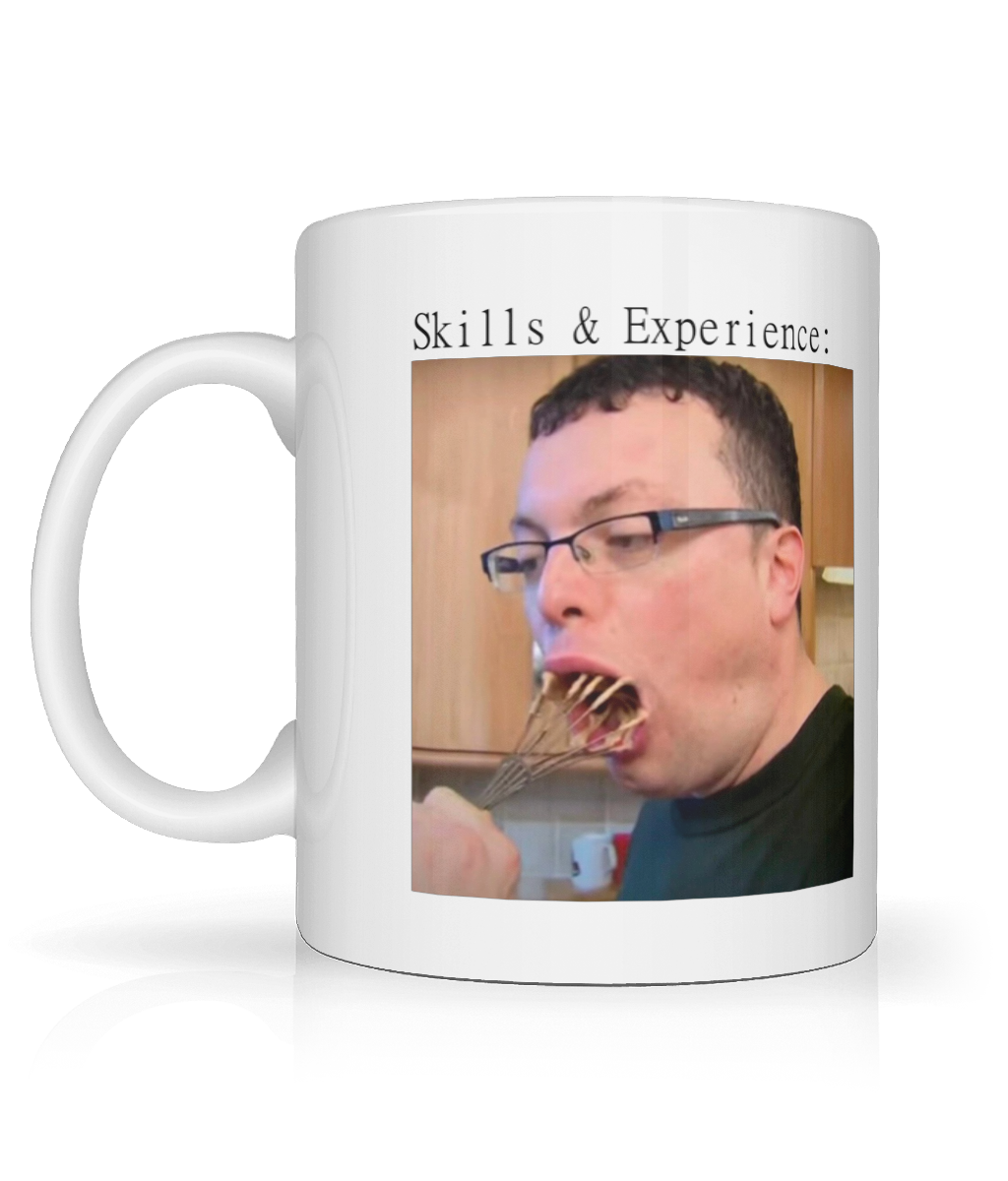 Skills and Experience Graphic Mug