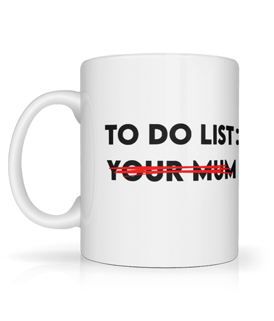 To Do List Graphic Mug