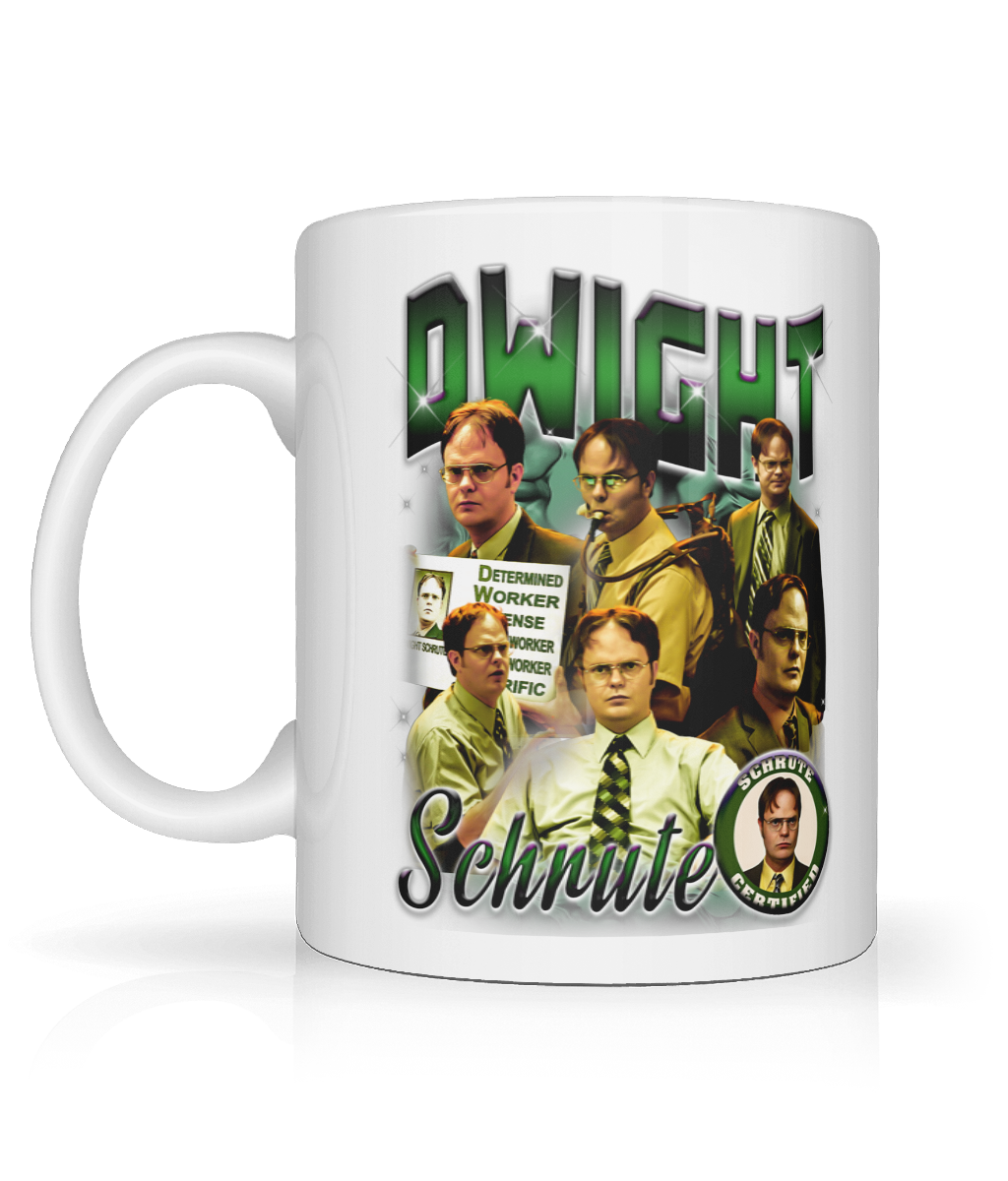 Office Worker 90's Montage Mug (Green)