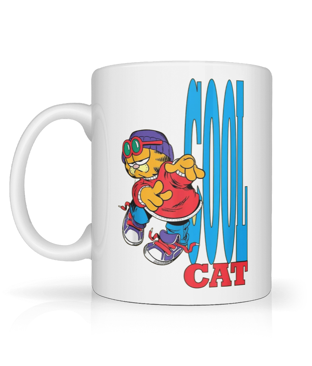 Cool Cat Graphic Mug