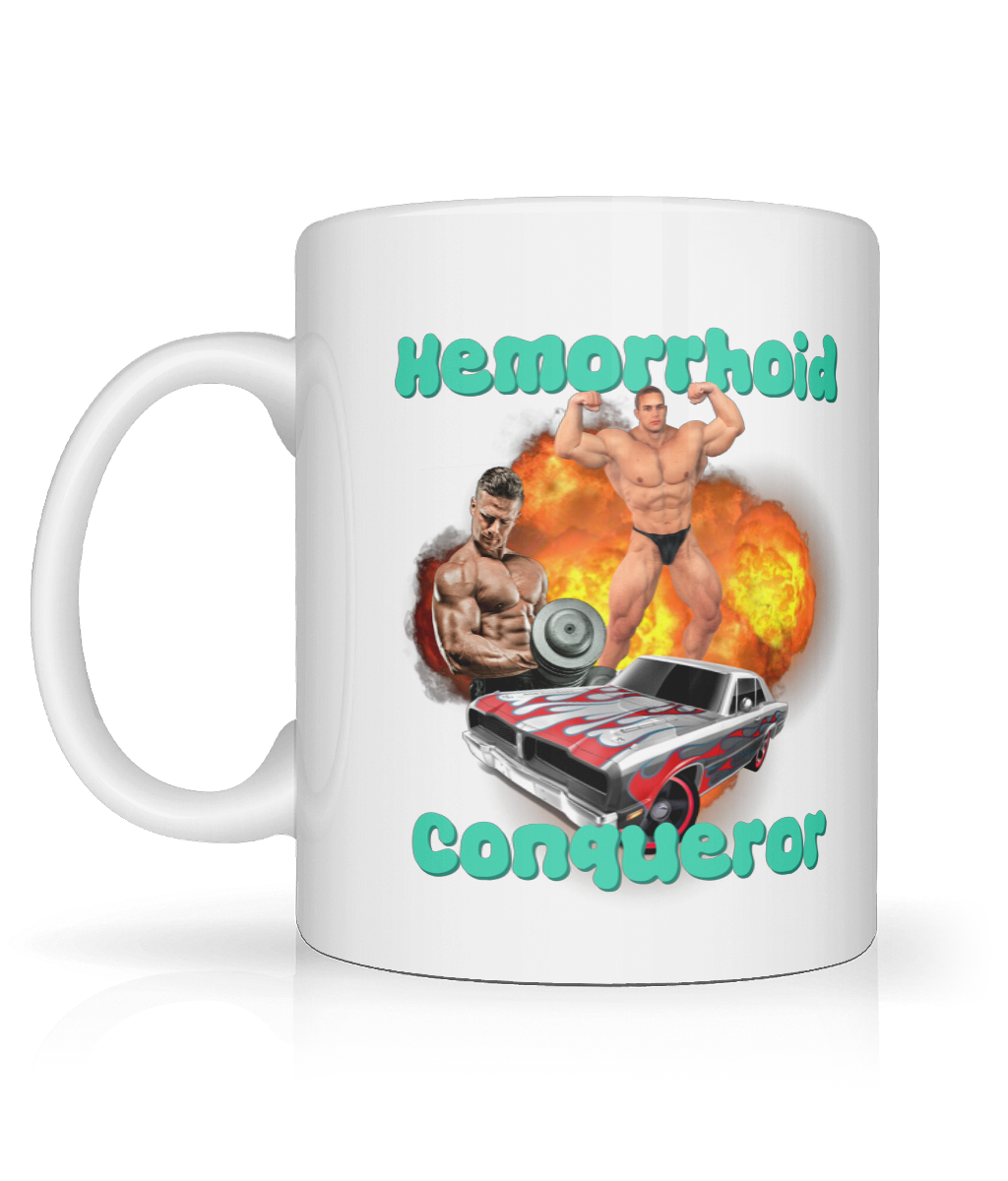 Hemorrhoid Conqueror Graphic Mug