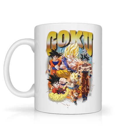 Goku Montage, Dragon Ball Z inspired Graphic Mug