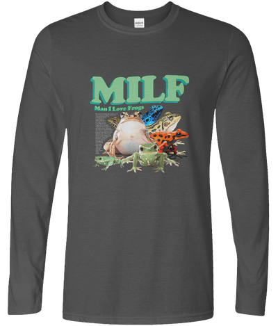 Man I Love Frogs Long Sleeve Graphic Tee