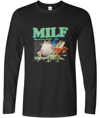 Man I Love Frogs Long Sleeve Graphic Tee