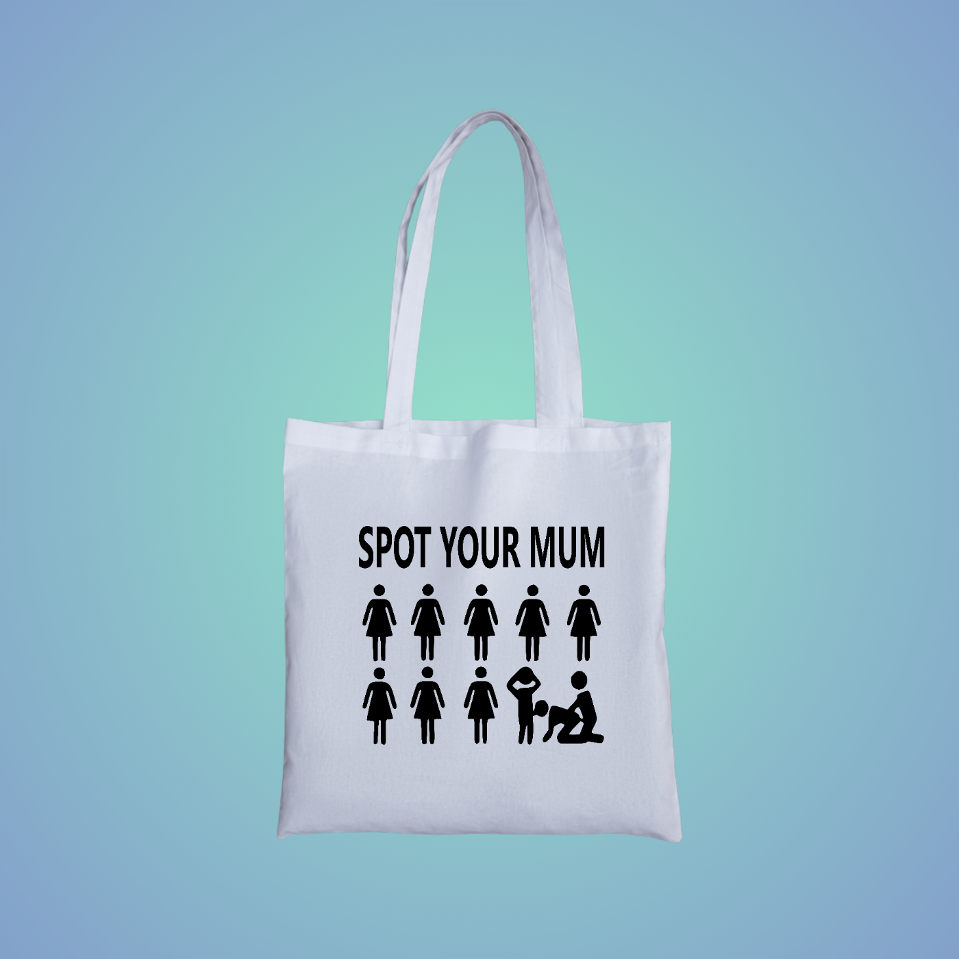 Spot Your Mum Graphic Tote Bag