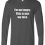 Just My Face Long Sleeve Text Tee
