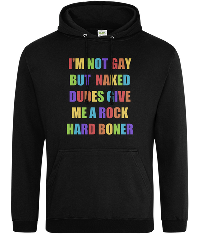 Naked Dudes Text Hoodie