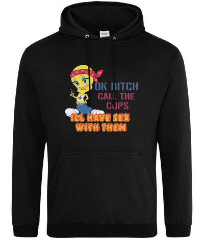 Ok Bitch Call The Cops Graphic Hoodie