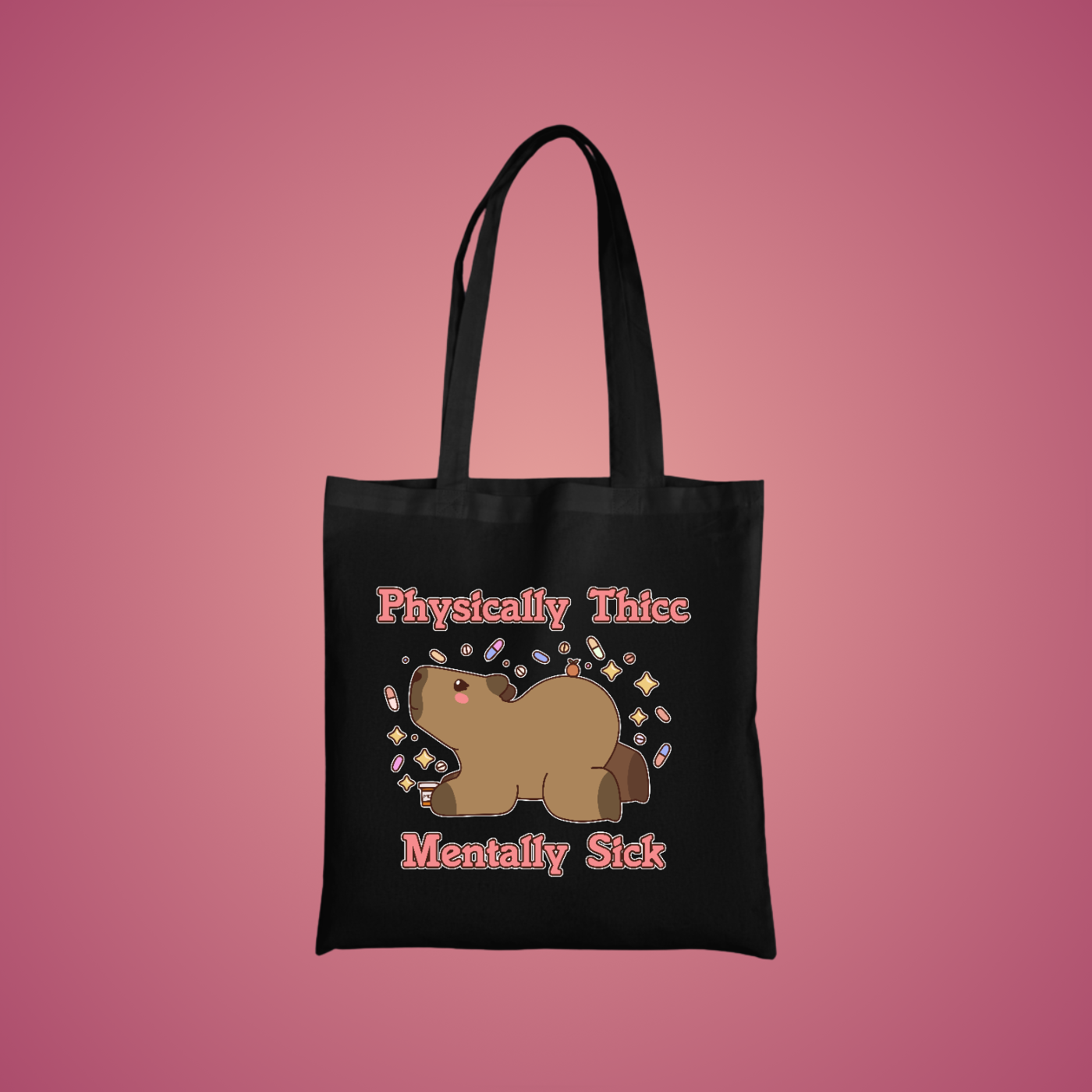 Physically Thicc Graphic Tote Bag