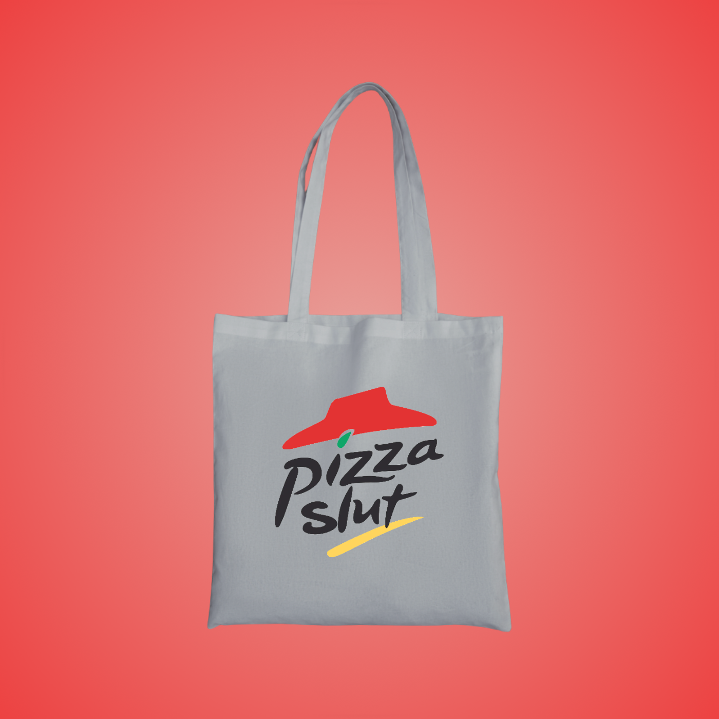 Pizza Slut Graphic Tote Bag