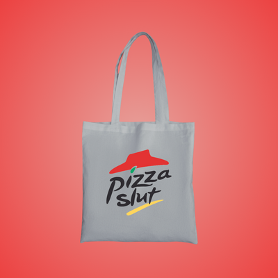 Pizza Slut Graphic Tote Bag