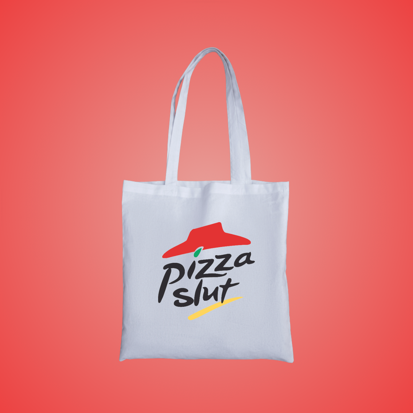Pizza Slut Graphic Tote Bag