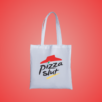 Pizza Slut Graphic Tote Bag