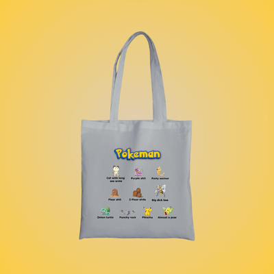 PokeMan Graphic Tote Bag