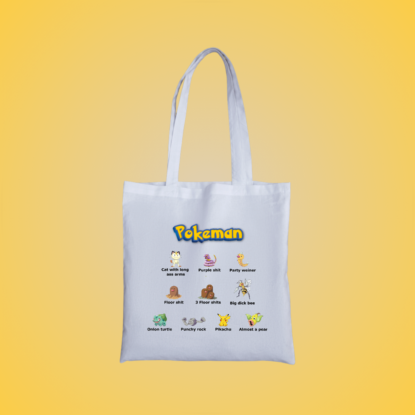 PokeMan Graphic Tote Bag