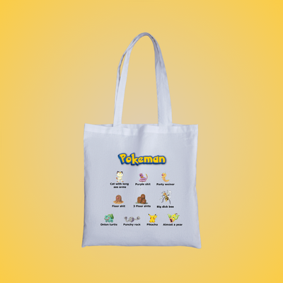 PokeMan Graphic Tote Bag