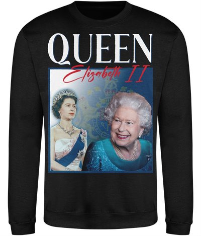 There is no Queen of England 90's Montage Sweatshirt