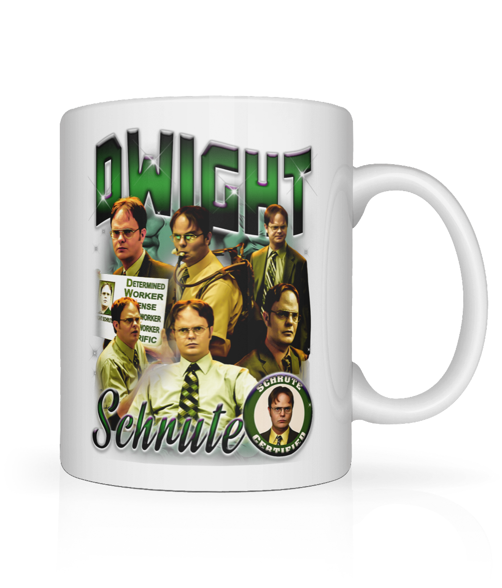 Office Worker 90's Montage Mug (Green)