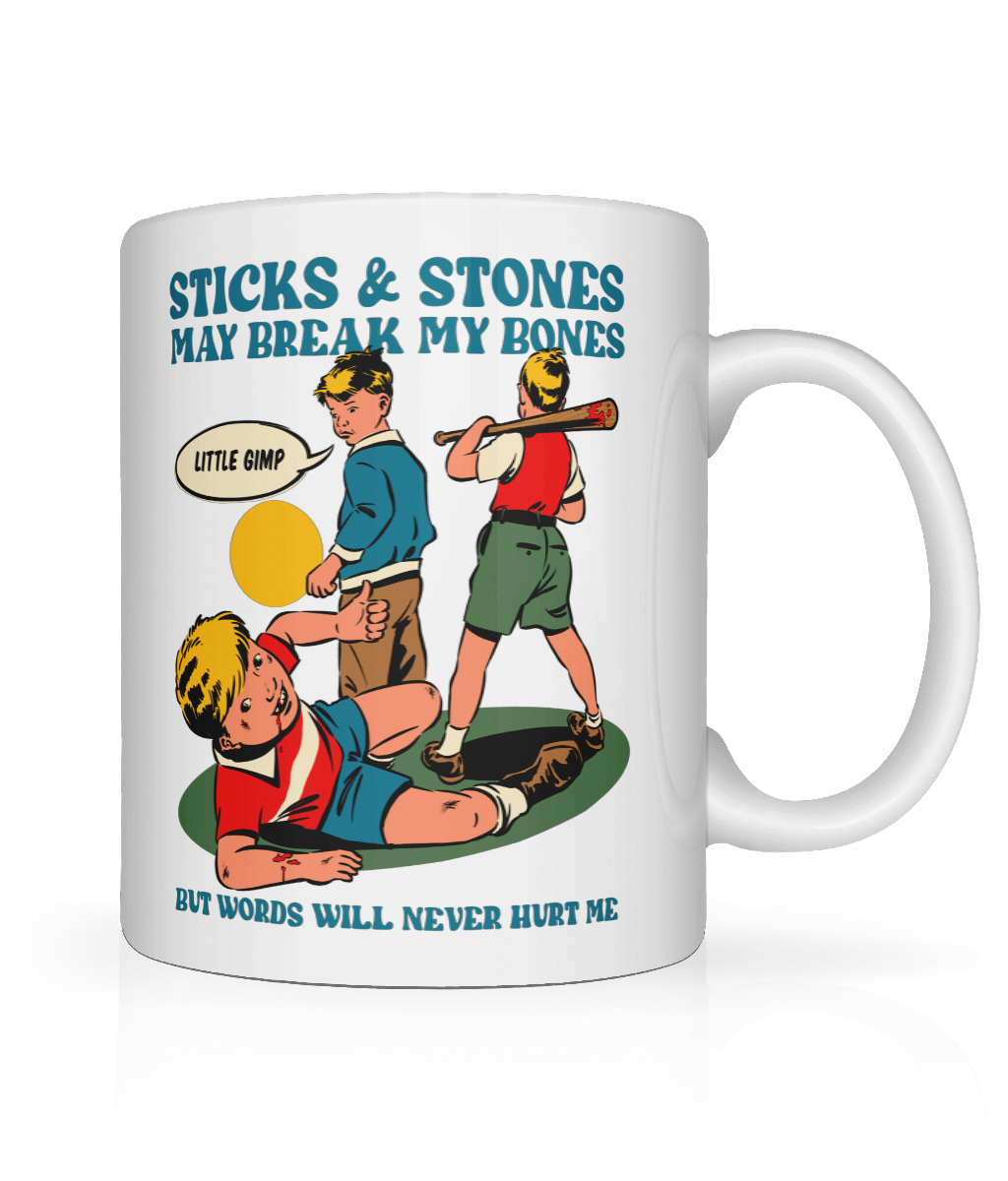 Sticks and Stones Graphic Mug