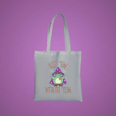 Rizz Em Graphic Tote Bag