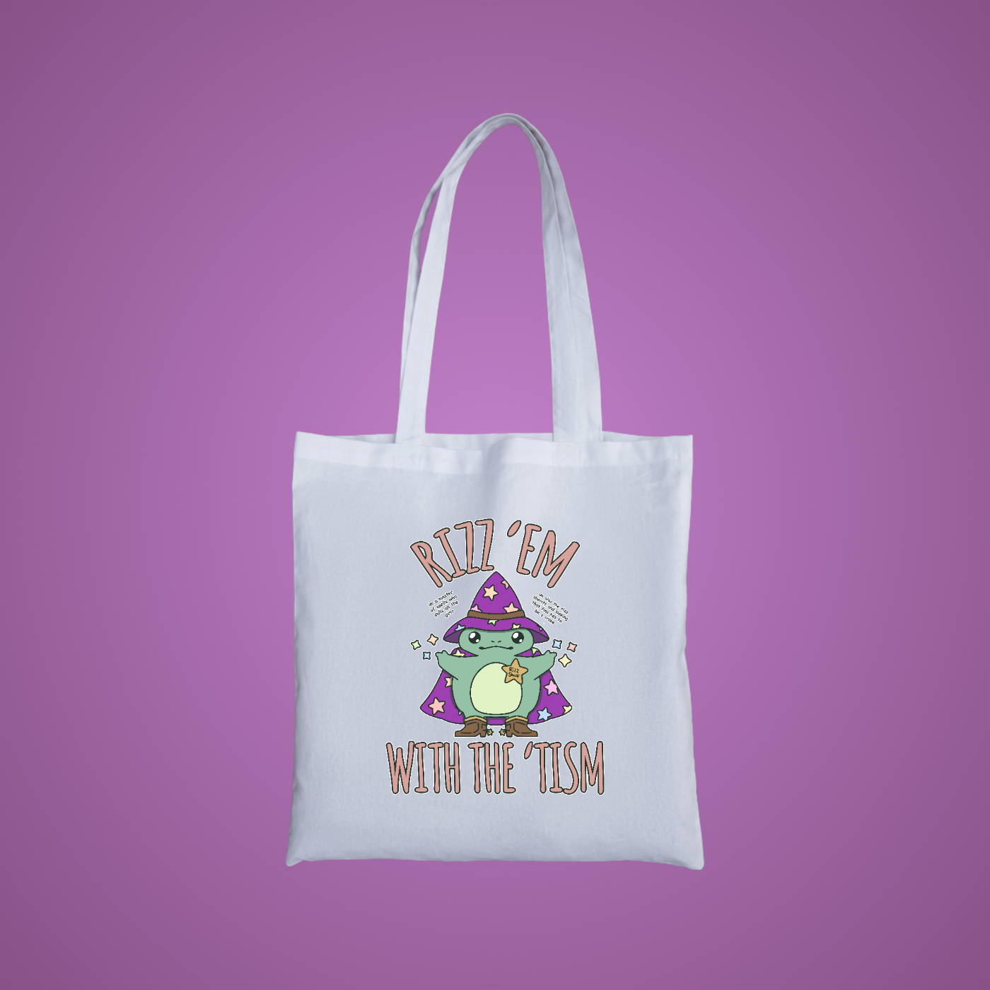 Rizz Em Graphic Tote Bag