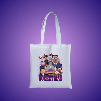 Rocket Man 90's Montage Tote Bag