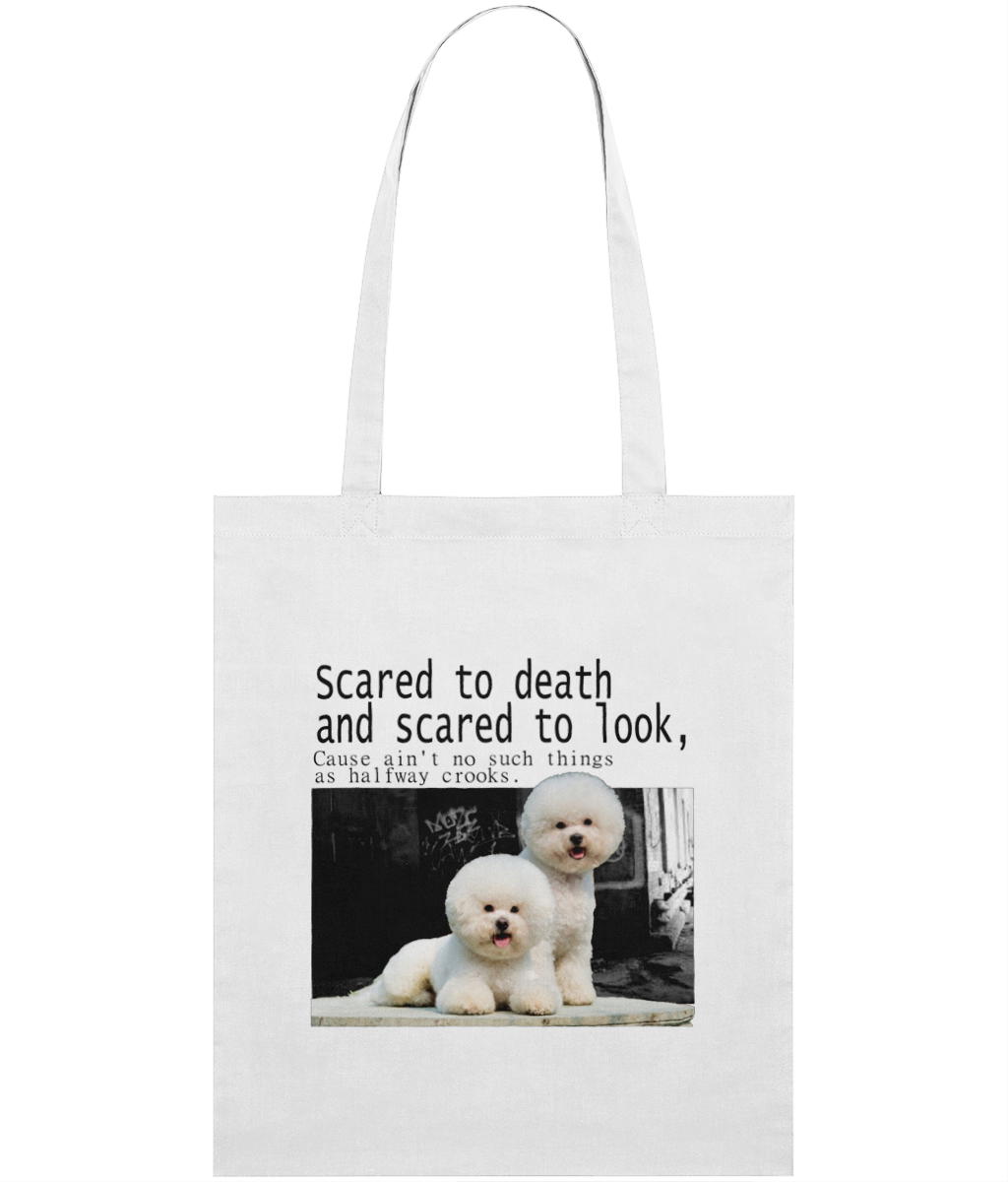 Scared to Death, Scared to Look Graphic Tote Bag