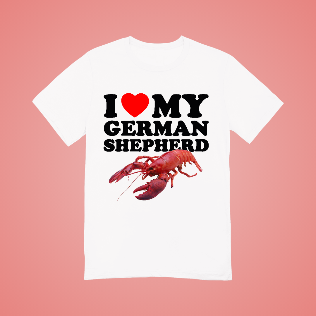 I Love My German Shepherd Graphic Tee