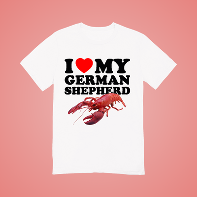 I Love My German Shepherd Graphic Tee