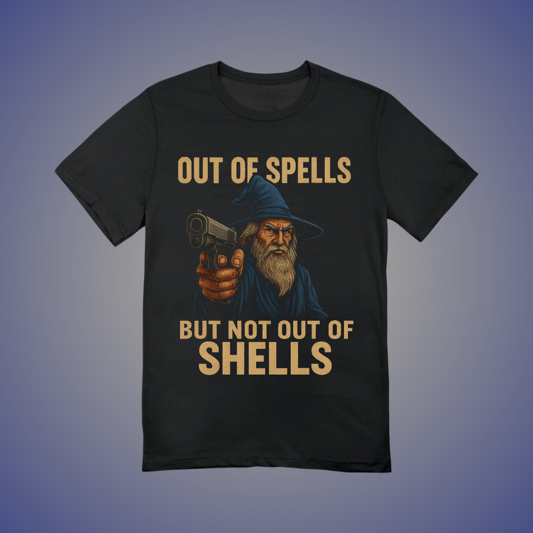 Out Of Spells Graphic Tee