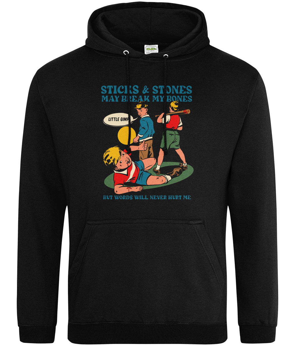 Sticks And Stones Graphic Hoodie