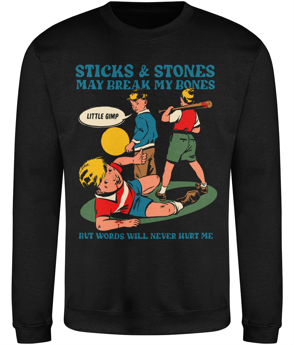 Sticks and Stones Graphic Sweatshirt