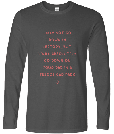 Tescos Car Park Long Sleeve Text Tee