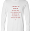 Tescos Car Park Long Sleeve Text Tee