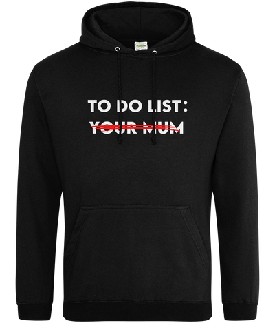 To Do List Text Hoodie
