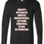 Unhappy Long Sleeve Text Tee