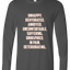 Unhappy Long Sleeve Text Tee