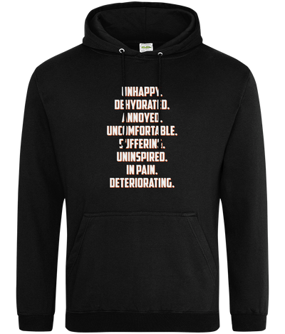 Unhappy Text Hoodie